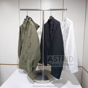 ขาตั้งโชว์เสื้อผ้าแบบโบราณ ขนาด 136 ซม. สีเงิน สแตนเลสสตีล ถอดประกอบได้ ปรับระดับได้ ตั้งพื้นได้ ประกอบง่าย - Product Image 3