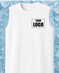 Men's <b>Yellow</b> Sleeveless <b>Tank</b> <b>Top</b> O-Neck Solid Casual Breathable Quick Dry Knitted Cotton Athletic Wear 120g Custom Logo - Product Image 5
