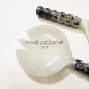 Juego de Utensilios para Ensalada de Acrílico/Resina Personalizado para Servir Frutas, Vajilla para la Mesa del Hogar, Incluye Tenedor, Cuchara, Utensilios para Servir Comida - Product Image 4