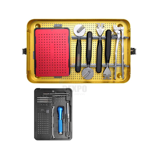 Ensemble d'instruments de chirurgie générale personnalisables en acier inoxydable et titane, manuels et réutilisables pour usage médical et orthopédique - Product Image 1