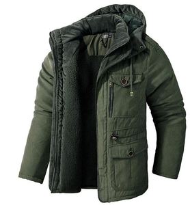 Chándal Deportivo de Invierno para Hombre, de Tela Resistente de Poliéster/Algodón, Chaqueta con Cremallera Completa, Transpirable, Color Sólido - Product Image 4