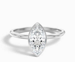 Marquise Cut Moissanite <b>Ring</b> 925 Sterling Silver Gold Plated Luxury Elegant Engagement <b>Dainty</b> Bridal Wedding Party Jewelry - Product Image 1