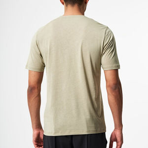 T-shirt décontracté surdimensionné 100 % coton de haute qualité, impression personnalisée, t-shirt épais uni vierge pour homme, coupe carrée - Product Image 3