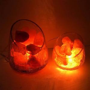 Lámpara de Sal del Himalaya y Difusor de Cristal, Lámpara de Sal Rosa Natural del Himalaya para Decoración de Dormitorios - Product Image 4