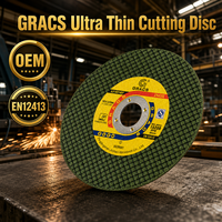 Disque de coupe vert GRACS 107x1.2x16mm T41 |   Meuleuse d'angle de 4 pouces avec disque ultra fin INOX |   EN12413 CE Prix bas en stock