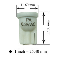 Pinball HYUGA 1SMD 5050 # 44 # 47 Side 335 BA9S/BAX9S Universelle Passform Bakelit-Material Multi-Spannung (6V/12V/24V) LED