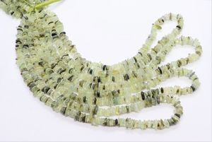 ลูกปัดเพรนไนต์ธรรมชาติแบบเรียบ ขนาด 5-6 มม. ลูกปัดพลอยเพรนไนต์แบบไม่เจียระไน ความยาว 16 นิ้ว ลูกปัดเพรนไนต์แบบขัดเงา - Product Image 6