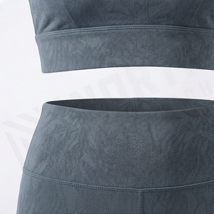 ชุดโยคะไร้ตะเข็บไซส์ใหญ่ บรา กางเกงเลกกิ้ง พร้อมเข็มขัดลูกไม้ ชุดออกกำลังกาย ชุดฟิตเนส ชุดกีฬา ขายส่ง รับทำโลโก้ - Product Image 5