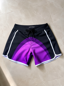 Custom Purple Gradient <b>Men</b>’s Surf Board Shorts Quick Dry Swim <b>Trunks</b> Sublimation Printed Beach Water Sports Shorts OEM ODM - Product Image 6