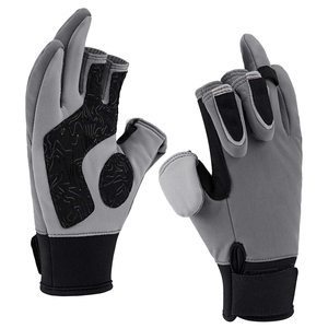 Guantes de Pesca Deportivos sin Dedos, Diseño Nuevo, Personalizables, con Correa de Muñeca Ajustable, Transpirables, de Medio Dedo - Product Image 2