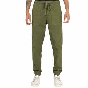 Pantalon cargo décontracté pour homme, personnalisable, léger, respirant, 100% coton, haute qualité, taille mi-haute, coupe droite, prix bas - Product Image 1