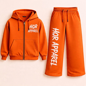 Conjunto de Sudadera con Capucha y Pantalones Deportivos de Alta Calidad, Ecológicos, 100% Algodón, Lavado Ácido, Estilo Regular, Lisos, Traje Deportivo de Felpa Francesa - Product Image 6
