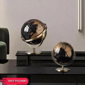 Globe terrestre de table design avec marquages géographiques clairs et support stable pour la décoration de bureau à domicile ou de salle d'étude - Product Image 2