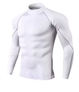 T-shirt de sport à manches courtes pour homme, compression, séchage rapide, fitness, gym, course à pied, musculation, rashguard athlétique ajusté - Product Image 6