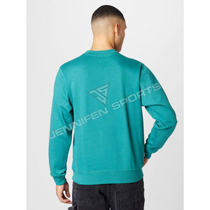 Sweat-shirt à col rond surdimensionné pour homme en molleton 100% coton 300 g/m² OEM, personnalisable avec logo imprimé - Product Image 5