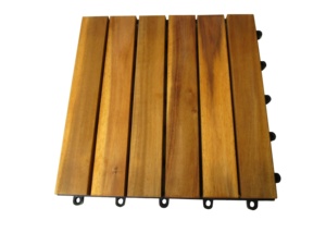 Azulejos de cubierta de madera de acacia 2023 OT01 personalizados de Vietnam de alta durabilidad con diseño moderno para uso al aire libre a largo plazo - Product Image 3