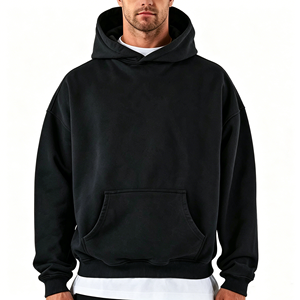 Sudadera con Capucha Personalizada con Pedrería, 100% Algodón, Felpa, Unisex, Lisa, para Invierno, con Logotipo Frontal, Bolsillo Grande, Transpirable, Servicio OEM - Product Image 4