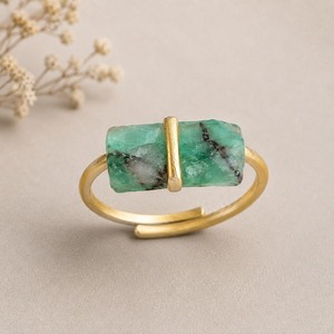 6x12 mm Rainbow Moonstone <b>Ring</b> <b>Adjustable</b> Gold Plated Birthstone <b>Ring</b> Beautiful Minimal Jewelry Gift For Mom - Product Image 5