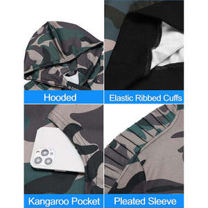 Conjunto Deportivo de Camuflaje Personalizado para Hombre, 2 Piezas, Sudadera con Capucha Ajustada, Pantalones Deportivos, Ropa Deportiva Táctica Urbana - Product Image 6