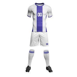 Ensemble d'uniformes de football de haute qualité pour adultes, personnalisable et respirant, différents coloris, uniforme d'entraînement de football. - Product Image 1