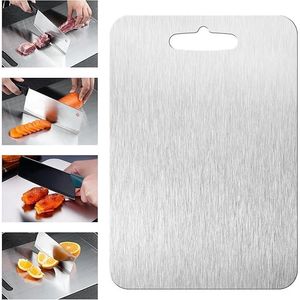 Planche à découper double face en titane de 14 pouces pour la cuisine, bloc de découpe durable pour légumes et viande - Product Image 1