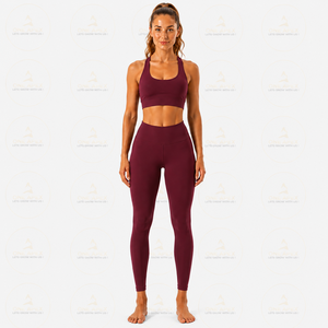 Women <b>Seamless</b> Yoga Set High Waist <b>Leggings</b> Sports Bra Gym Workout Fitness Activewear Training Wear Set - Product Image 1