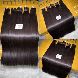 Extensiones de Cabello Humano Remy Vietnamita Virgen, de Una Sola Capa, con Doble Trama a Máquina, Lisas, Sedosas y Brillantes, Precio al por Mayor - Product Image 3