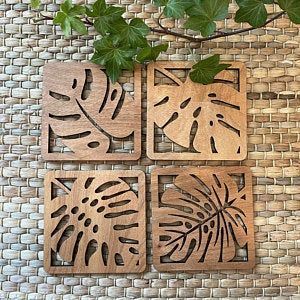 Posavasos Redondos de Madera de Nogal de Lujo Artizon Studio, Ecológicos, de 10 mm de Grosor y 10 cm de Diámetro, para Tazas de Té, Cocina, Comedor - Product Image 3