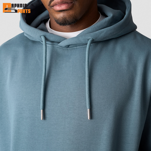 Sudadera con Capucha Casual para Hombre, Corte Regular, 100% Algodón, de Alta Calidad, Ecológica, Tejido Grueso para Invierno, Hombros Caídos - Product Image 3