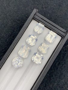 Pierre précieuse en quartz laiteux naturel, pierre à facettes, cristal du plexus solaire, pour la fabrication de bijoux, bague, pendentif, collier, cadeau - Product Image 1