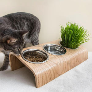Cuencos de lujo de acero inoxidable para mascotas Cuencos elevados para perros Cuenco elevado ajustable para perros - Product Image 3