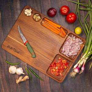 Tabla de Cortar de Madera Ecológica, Apta para Lavavajillas, Ligera y Duradera, para Uso en el Hogar, Cocina y Restaurantes, Disponible en el Mejor Precio del Mercado - Product Image 1