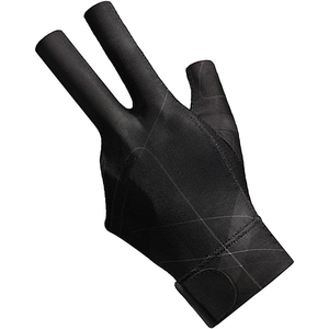Gant de billard unisexe en PU à demi-doigts pour droitier, toutes saisons, à enfiler, prix de gros, gants de billard personnalisés, design sur mesure - Product Image 1