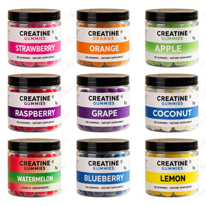 Permen Kreatin <span class=keywords><strong>Raspberry</strong></span> Kustom Bebas Gula OEM ODM Label Pribadi Nutrisi Olahraga Energi Permen Kreatin Monohidrat - Product Image 4