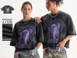 Camiseta de Hombre de Alta Calidad, Talla Grande, Personalizada, Básica, Lisa, 100% Algodón, Antiarrugas, Cuello en V, Venta al Por Mayor - Product Image 4