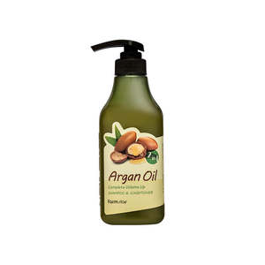 Shampooing et après-shampoing volumisants complets à l'huile d'argan bio Farmstay, formule liquide pour les soins capillaires - Product Image 1