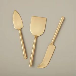 Juego de cuchillos para queso de metal elegante y de alta calidad que agrega gracia a cada bandeja de queso, fabricado por KHOOSI OVERSEAS. - Product Image 2