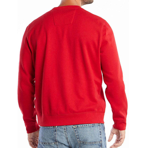 Sweat-shirt à col rond personnalisé brodé, lavé, en molleton épais, coupe oversize, vierge, vente en gros - Product Image 2