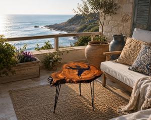 Nightfall Live Edge <b>Coffee</b> <b>Table</b> Midnight Canyon Resin <b>Table</b> Shadow River Accent <b>Table</b> Heritage Burl <b>Epoxy</b> <b>Coffee</b> <b>Table</b> - Product Image 3