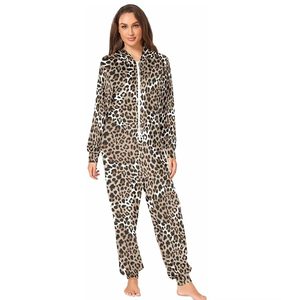 Combinaison de nuit à capuche en velours vert pour femme, manches longues, combinaison intégrale, combinaison d'hiver confortable, matière en polyester tricoté doux - Product Image 4