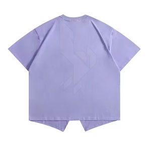 Camisetas de Manga Corta con Cuello Redondo, 100% Algodón, Ligeras, Transpirables y Ecológicas, con Estampado Puff, Personalizadas, para Mujer, en Oferta - Product Image 2