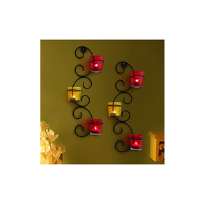Support à bougies mural en métal personnalisé, pour mariage, Noël, événements festifs, support à bougies moderne, décoration de la maison, décoration de table - Product Image 3