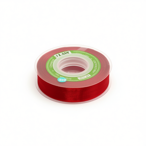 Nastro in organza ILAN 2 cm x 35 iarde rosso scuro per artigianato e decorazioni - Product Image 2