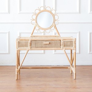 Children Bedroom Kids Furniture <b>Vanity</b> Makeup Table Handmade Rattan Dressing Tables Wholesale Made in Vietnam - Product Image 1