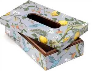 Luxury Tabletop Tissue Box Holder Handmade Eco Friendly Tissue Organizer for Dining <b>Table</b> <b>Office</b> Modern Decorative Tissue box - Product Image 6