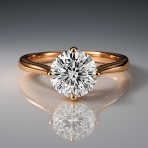 Most Selling <b>Solitaire</b> Round Cut Diamond <b>Ring</b> for Everyday Wear Office Use and Elegant Styling Available for Competitive Price - Product Image 5