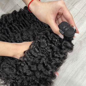Extensions de cheveux humains bouclés birmanes et vietnamiennes les plus vendues, noires naturelles, plusieurs longueurs, prêtes à être expédiées - Product Image 3
