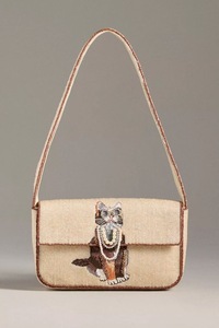 Sac de soirée perlé fait main, motif floral géométrique, pochette à rabat pour fête et mariage - Product Image 6