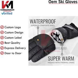 Ski Gloves Waterproof Winter Gloves Thermal Insulated Snow Gloves Windproof Warm Gloves for <b>Skiing</b> OEM Bulk - Product Image 5