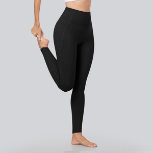 Leggings de yoga con cintura elástica y logotipo personalizado para gimnasio, precio al por mayor, ropa deportiva para mujer, leggings para entrenamiento en el gimnasio - Product Image 6